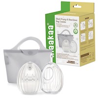 Set Sacaleche Haakaa Wearable Shell (2 unidades) + bolsa esterilizada